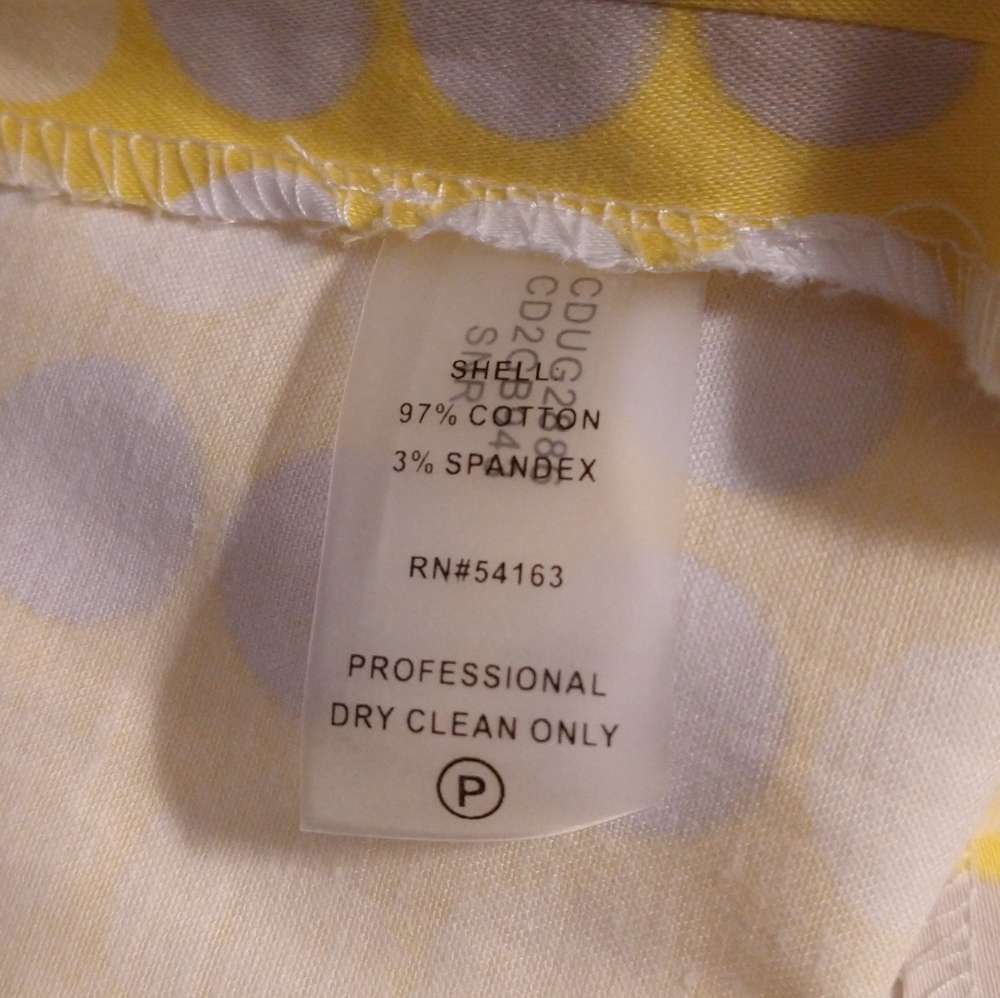 CALVIN KLEIN POLKA-DOT 'SUNRAY' SLEEVELESS DRESS 12 USA (NWT) - Picture 6 of 6